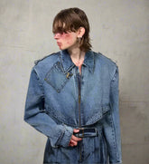 Men's Premium Denim Utility Jumpsuit